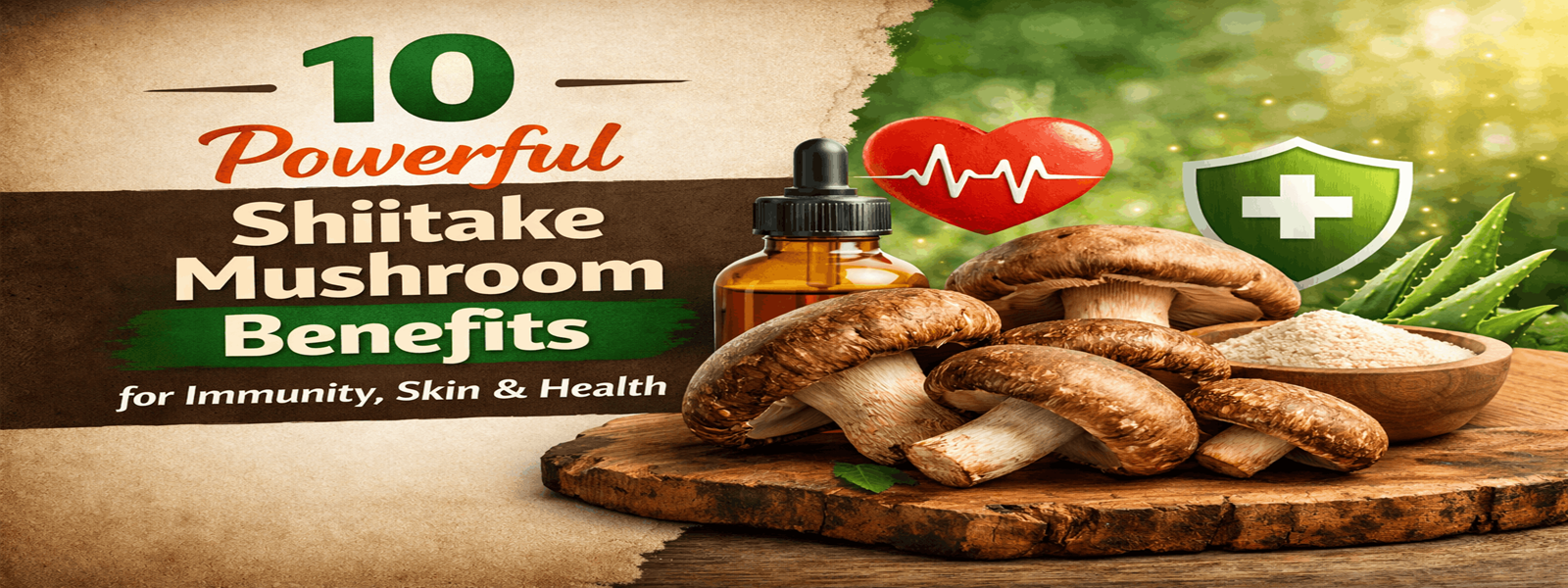10 Powerful Shiitake Mushroom Benefits for Immunity, Skin & Health