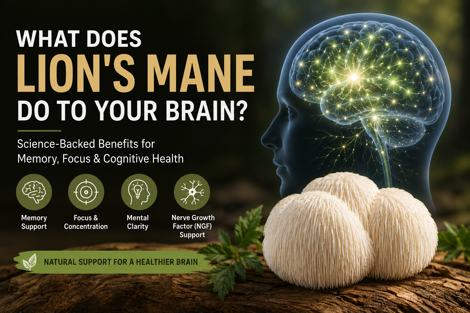 What Does Lion's Mane Do to Your Brain? Science-Backed Benefits for Memory, Focus, and Cognitive Health