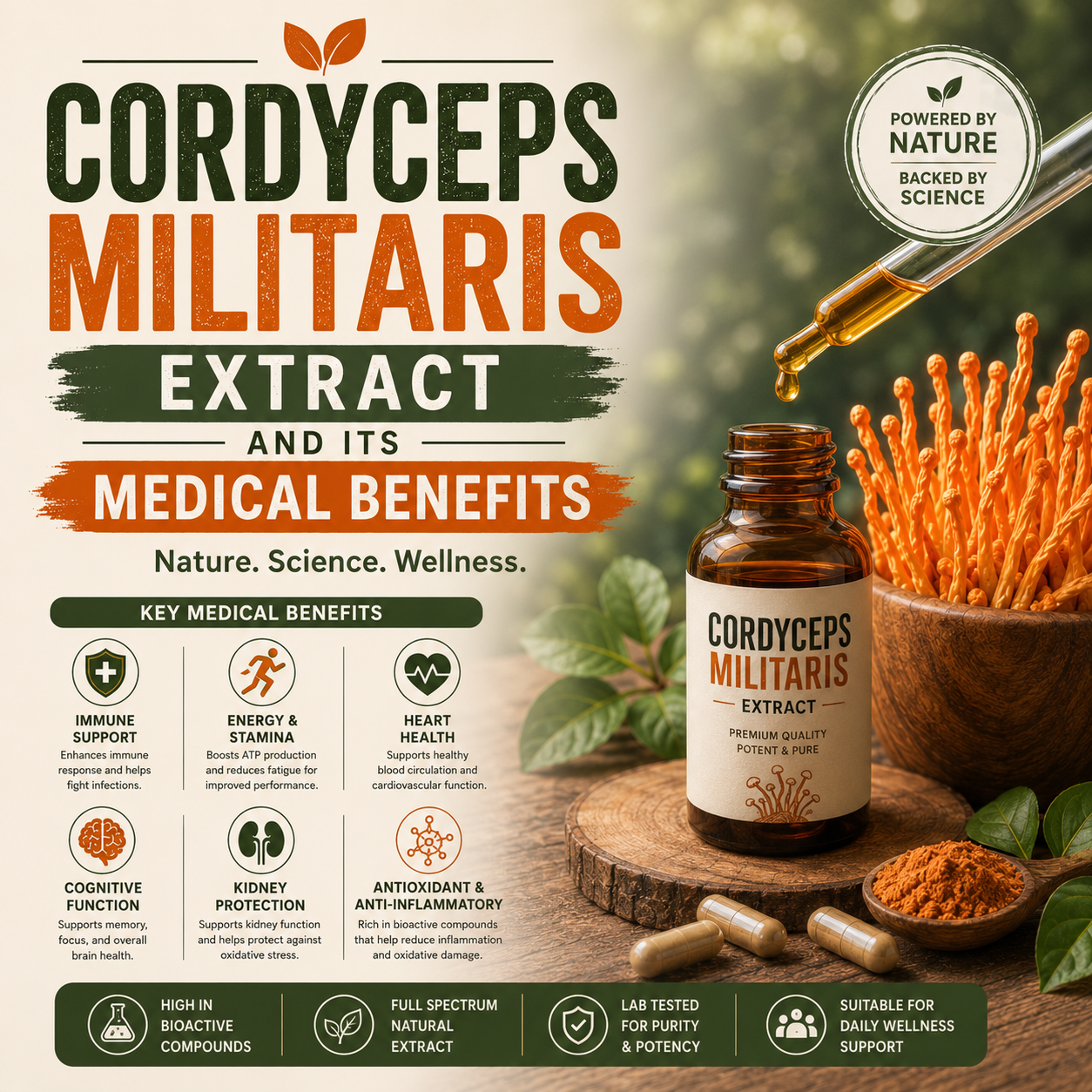 Cordyceps Militaris Extract and Its Medical Benefits