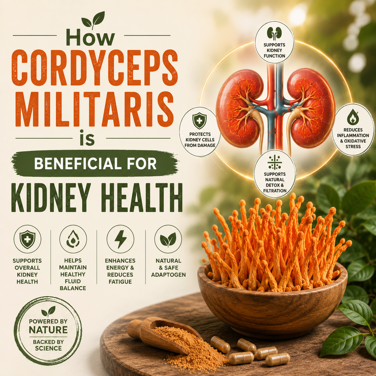 How Cordyceps Militaris is Beneficial for Kidney Health