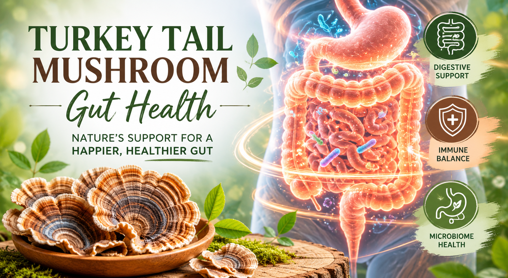 Turkey Tail Mushroom Gut Health: How This Functional Mushroom Supports Digestion Naturally