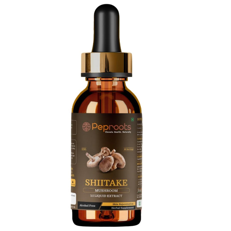 Shiitake Mushroom Liquid Extract for Skin Glow | Peproots