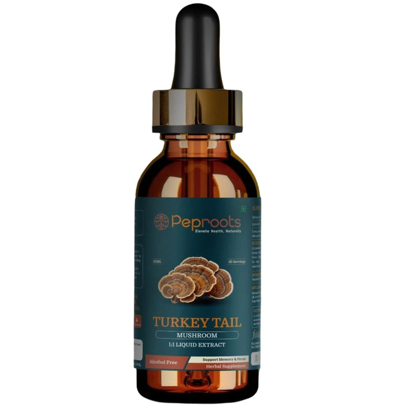 Turkey Tail Mushroom Supplement - Immunity Booster & Gut Health Support