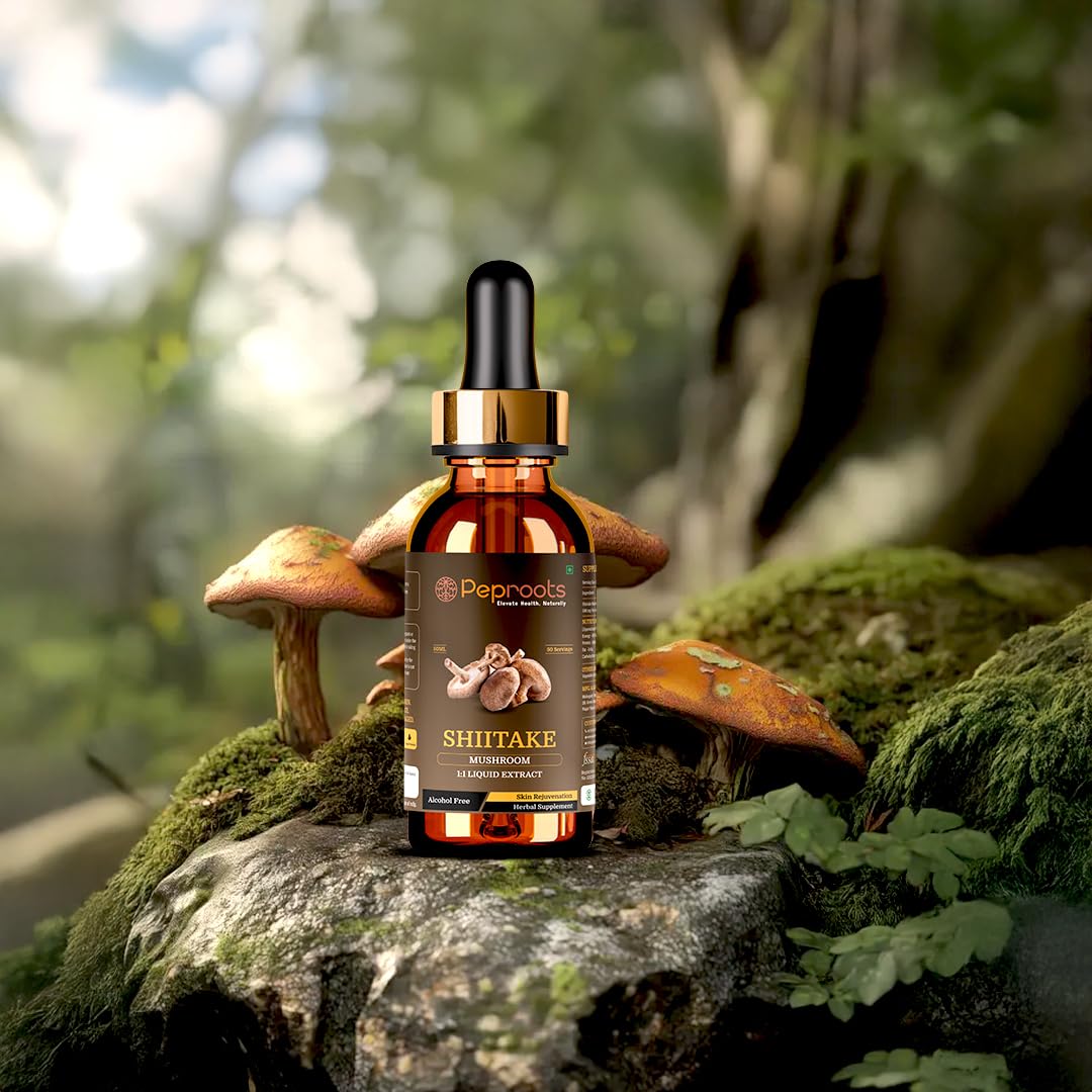 Shiitake Mushroom Liquid Extract for Skin Glow | Peproots