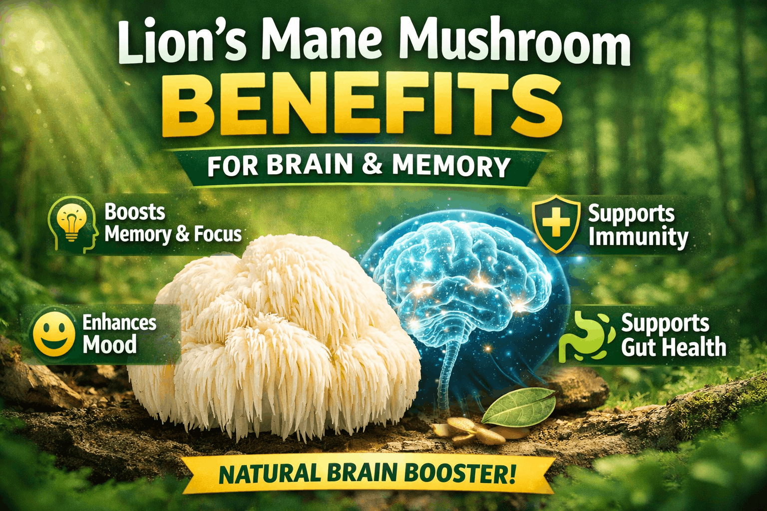 Lion’s Mane Mushroom Benefits: Complete Guide for Brain, Memory & Immunity (2026)