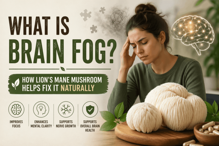 What is Brain Fog? How Lion’s Mane Mushroom Helps Fix It Naturally