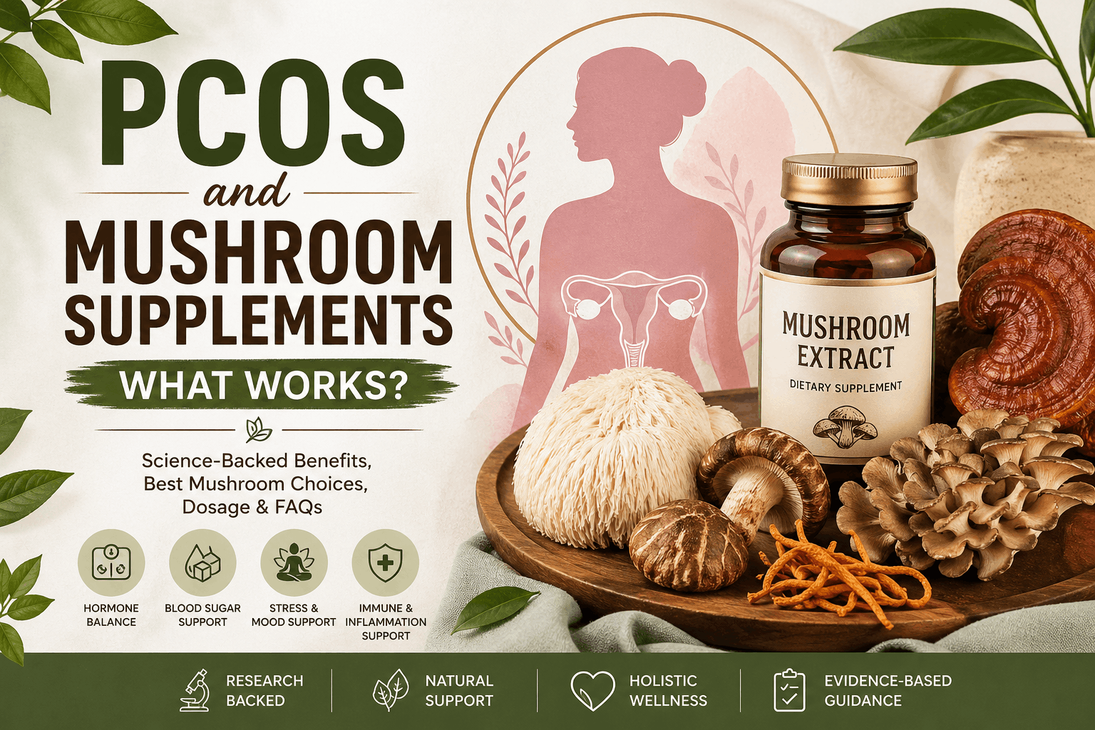 PCOS and Mushroom Supplements  – What Works?
